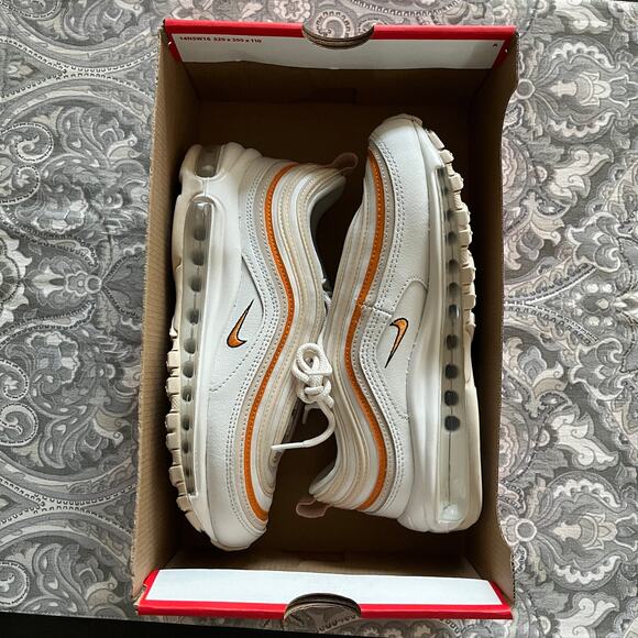 Nike Women's Air Max 97 Phantom/Sanddrift/Light Curry NEW - Picture 2 of 11